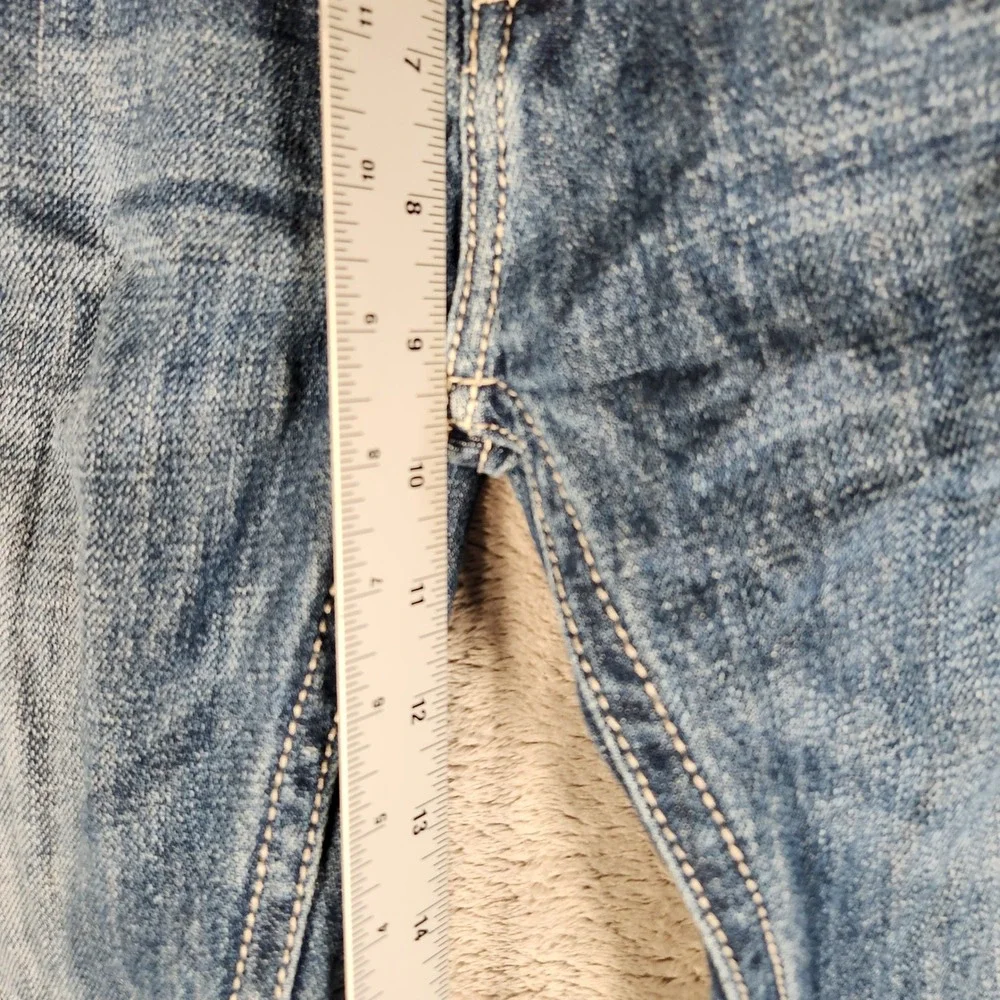 Rock and Roll Cowboy Pistol Straight Jeans Mens 33x36 Blue Excellent Regular Leg